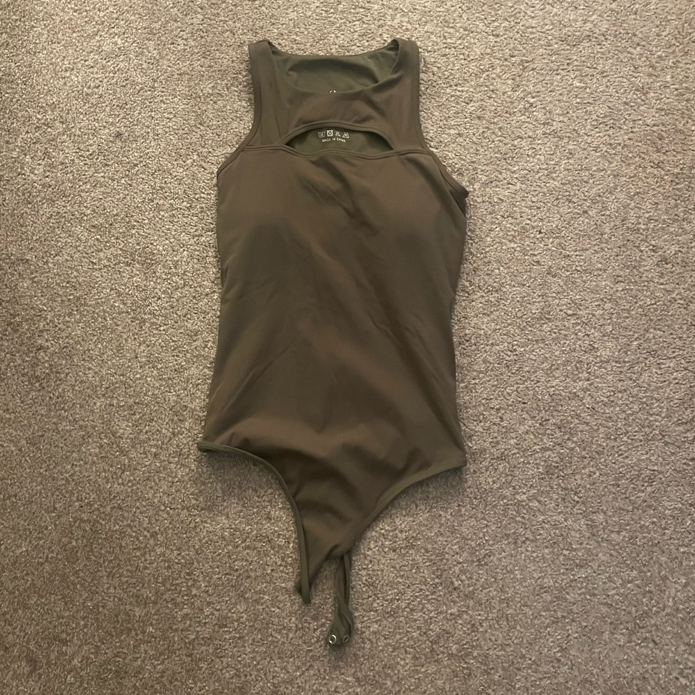 KLassy Network Olive Green Bodysuit